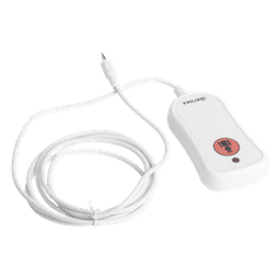 Pulsador de Llamada para Paciente / Material Antibacteriano / Código Braille / IP67 / Cable 2 m Resistente al Fuego / 12 V