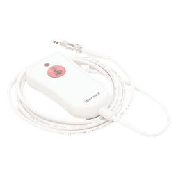 Pulsador de Llamada para Paciente / Material Antibacteriano / Código Braille / IP67 / Cable 2 m Resistente al Fuego / 12 V