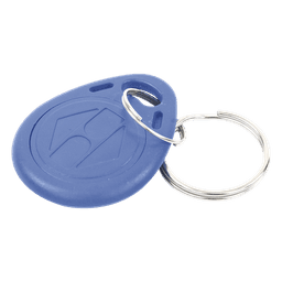 Llavero de proximidad / 125KHz EM / Formato Wiegand 26 bits / PVC azul / 35x3x6 mm (1.38x0.12x0.24 in)