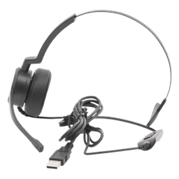 Auriculares USB / Mono / Audio HD / Micrófono Cardioide con Cancelación de Ruido / Diadema Ajustable / 58 g