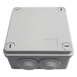 Caja Estanca / IP55 / IK08 / 6 Entradas 3/4' / 100x100x50 mm (3.94x3.94x1.97') / ABS Gris