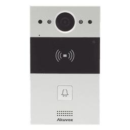 Videoportero IP / 1 Botón / Cámara 2 Megapixel / 110° / Lector MIFARE y PROX EM / SIP / ONVIF / IP65 / PoE / Control 2 Puertas / Cloud