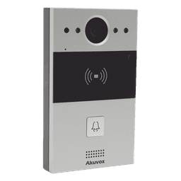 Videoportero IP / 1 Botón / Cámara 2 Megapixel / 110° / Lector MIFARE y PROX EM / SIP / ONVIF / IP65 / PoE / Control 2 Puertas / Cloud