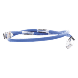 Patch Cord Cat6A / Blindado S/FTP / 500 MHz / 26 AWG / 0.61 m (2 ft) / CM/LS0H / Azul