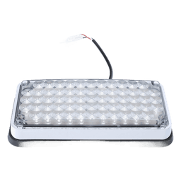 Luz de Advertencia LED / 7x3" / Bicolor Rojo/Claro / 66 LEDs / 12 VCC / 10 Patrones de Destello / Montaje Permanente