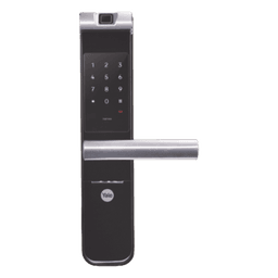 Cerradura Electrónica Autónoma / Biométrica y Teclado / 100 Usuarios / Puertas 35 a 90 mm / Salida Antipánico / Alarma de Intrusión