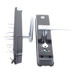 Cerradura Electrónica Autónoma / Biométrica y Teclado / 100 Usuarios / Puertas 35 a 90 mm / Salida Antipánico / Alarma de Intrusión