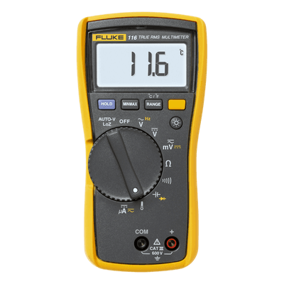 Multímetro Digital / HVAC / 6000 Recuentos / CAT III 600 V / Termómetro Integrado / Protección 6 kV