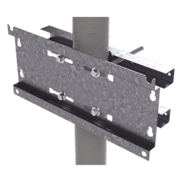Herraje de Fijación / Montaje en Pared, Poste o Torre / Tornillos 250 mm / Compatible con Gabinete 9U