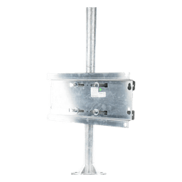 Herraje de Fijación / Montaje en Pared, Poste o Torre / Tornillos 250 mm / Compatible con Gabinete 9U