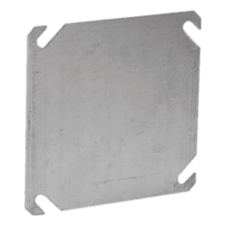 Tapa Ciega Cuadrada / 4 Pulgadas / Acero Galvanizado / 0.286 kg / Cajas 4"x2"