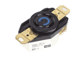 Receptáculo Industrial de Media Vuelta / 30 A / 250 V CA / 2 Polos 3 Hilos / NEMA L6-30R / IP20 / Montaje a Pared
