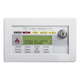 Anunciador Remoto de Incendio / LCD Retroiluminado 80 Caracteres / Puerto EIA-485 / Hasta 32 Unidades por Panel / Alimentación 24 VCC
