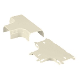 Accesorio en T para Canaleta / PVC Rígido / UL94V-0 / 0 a 50°C / Bajo Voltaje / Blanco