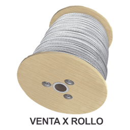 Cable de Retenida / 7 Hilos Trenzados / 3/16 Pulgadas / Carga a Ruptura 1294 kg (2850 lb) / Galvanizado Clase A / Carrete 2000 m (6561.7 ft)