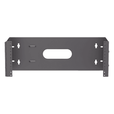 Rack Abierto de Pared con Bisagras / 4 UR / 19 in / Profundidad 159 mm (6.26 in) / Carga 18 kg (40 lb) / Bajo Perfil