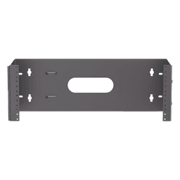 Rack Abierto de Pared con Bisagras / 4 UR / 19 in / Profundidad 159 mm (6.26 in) / Carga 18 kg (40 lb) / Bajo Perfil