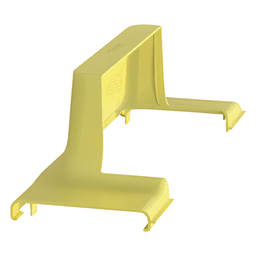 Tapa de Bajada Vertical / Compatibilidad Canaleta 4x4 a 24x4 / Radio de Curvatura 50.8 mm / Color Amarillo