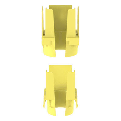 Tapa de Salida para Tubo Corrugado / 1.5 in (38 mm) / Para Canaleta 2x2 FiberRunner™ / ABS / Color Amarillo