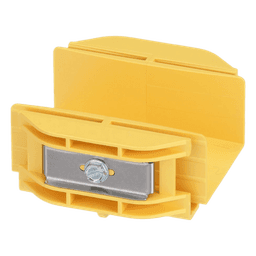 Acoplador para Canaleta / 2 x 2 pulgadas (50.8 x 50.8 mm) / Sin Herramientas / ABS Resistente / 41.6 mm de Altura / Color Amarillo