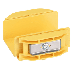 Acoplador para Canaleta / 2 x 2 pulgadas (50.8 x 50.8 mm) / Sin Herramientas / ABS Resistente / 41.6 mm de Altura / Color Amarillo