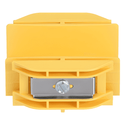 Acoplador para Canaleta / 2 x 2 pulgadas (50.8 x 50.8 mm) / Sin Herramientas / ABS Resistente / 41.6 mm de Altura / Color Amarillo