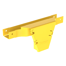 Accesorio en T / Conexión Horizontal a Bajada Vertical 90° / Canaleta 2x2 / Radio de Curvatura 50.8 mm (2 in) / Color Amarillo