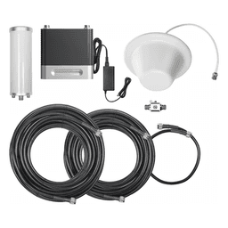 Amplificador de Señal Celular / 4G/3G Multibanda / Cobertura 1,200 m² (12,916.7 ft²) / Ganancia 70 dB / Bandas 850/1900/2100 MHz