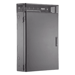 Gabinete de Montaje en Pared / 6 UR / 3 UR Activo + 3 UR Pasivo / Carga 90.72 kg (200 lbs) / Profundidad 9.5" (241.3 mm) / Acero 16 Gauge / UL 2416