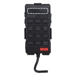 Sirena Vehicular / 100W / 115 dB / Controlador Unimando con Micrófono / 7 Tonos Americanos / Compatible Barras X67/X75