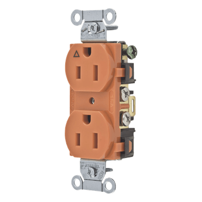 Contacto Dúplex / 15A 125V / 2 Polos 3 Hilos / NEMA 5-15R / Grado Comercial / Nylon / -40°C a 75°C