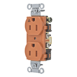 Contacto Dúplex / 15A 125V / 2 Polos 3 Hilos / NEMA 5-15R / Grado Comercial / Nylon / -40°C a 75°C