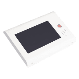 Terminal Inteligente para Habitación Hospitalaria / Pantalla Táctil 7" / RFID 125 kHz / VoIP SIP Bidireccional / PoE IEEE 802.3af / Bus RS485 / Carcasa Antibacteriana