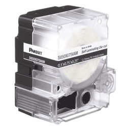 Casete de Etiquetas Autolaminadas / 12.7 x 31.8 mm / 200 Etiquetas / Cables 3.1 a 7 mm (0.12 a 0.28 in) / Calibre 12-10 AWG