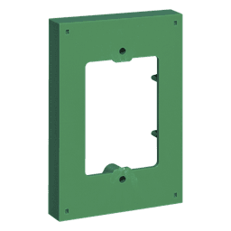 Espaciador / 5/8" (16 mm) / Plástico verde / Cajas estándar / 0.52 ft profundidad