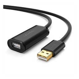Cable de Extensión Activo USB 2.0 / 5 m (16.4 ft) / Amplificador FE1.1S / Velocidad 480 Mbps / Macho-Hembra / Triple Blindaje
