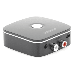 Receptor de Audio Bluetooth / Bluetooth 5.0 con EDR / Salida Dual 3.5mm y RCA / Alcance 10 m (32.8 ft) / 8 Horas de Batería / Reconexión Automática