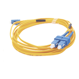 Jumper de Fibra Óptica / Monomodo 9/125 / LC/UPC-SC/UPC / Dúplex / PVC 2.0 mm / 3 m (9.84 ft) / Amarillo