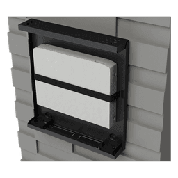 Gabinete Metálico para DVR/NVR / Acero Calibre 20 / Tapa Superior Desmontable / Doble Ventanilla Frontal / Chapa de Seguridad con Llave / Fijación Escritorio o Pared