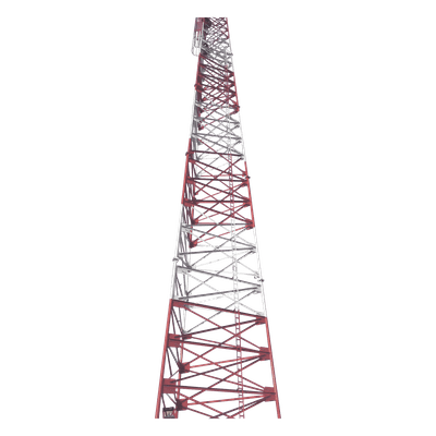 Torre Autosoportada Tubular / Uso Pesado / 30 m (98.4 ft) / Galvanizado Inmersión en Caliente / Viento 200 km/h / 5 Secciones 6 m