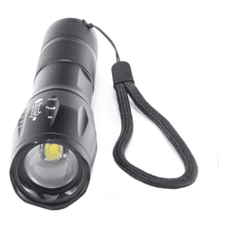 Linterna LED Táctica / 600 Lúmenes / IPX4 / Zoom Ajustable / Funcionamiento Dual 4.5V / 3.7V / Aluminio Ultraligero
