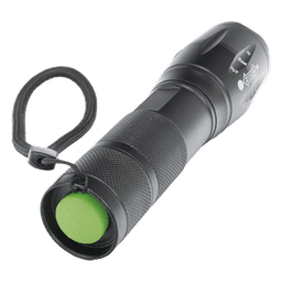 Linterna LED Táctica / 600 Lúmenes / IPX4 / Zoom Ajustable / Funcionamiento Dual 4.5V / 3.7V / Aluminio Ultraligero