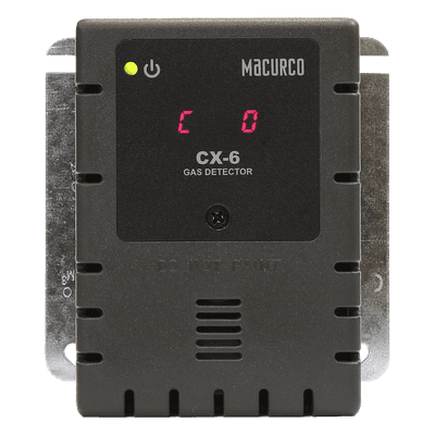 Detector de Gas Fijo / CO y NO2 / Detección de Bajo Nivel / Integración con Sistemas de Ventilación y Alarmas / Activación Automática de Mitigación