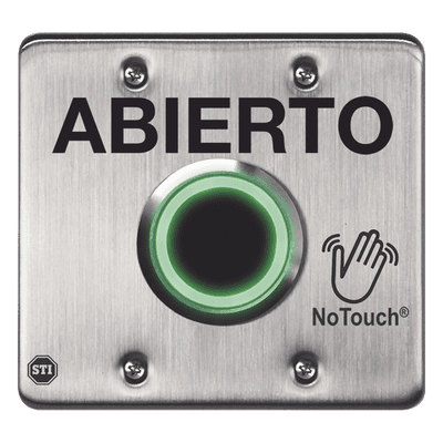 Interruptor IR Sin Contacto / Acero Inoxidable 304 Grado Médico / Salida Doble / Contacto Seco 120 VCA / LED Bicolor