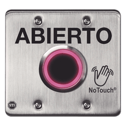 Interruptor IR Sin Contacto / Acero Inoxidable 304 Grado Médico / Salida Doble / Contacto Seco 120 VCA / LED Bicolor