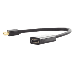 Convertidor Mini DisplayPort a HDMI / 4K@30Hz / Thunderbolt / Triple Blindaje Interno / Carcasa ABS / 25 cm (9.84 ft)