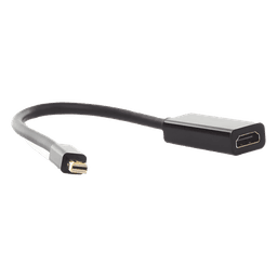Convertidor Mini DisplayPort a HDMI / 4K@30Hz / Thunderbolt / Triple Blindaje Interno / Carcasa ABS / 25 cm (9.84 ft)