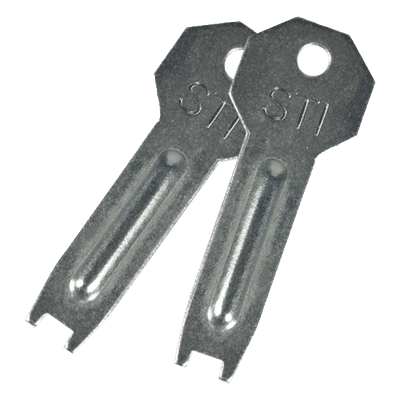 Kit de llaves de manipulación / 2 unidades / Tornillo de seguridad / Compatibilidad multi-modelo