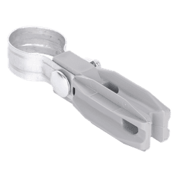 Aislador de Paso o Esquina / Abrazadera 1 Pulgada (25 mm) / Resina Virgen 100% / Acero Galvanizado / Anti-Arqueo / Bolsa 100 Unidades