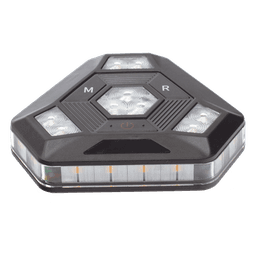 Luz de Advertencia LED / 900 Lúmenes / 12 Patrones de Destello / Sincronización Inalámbrica / IP67 / Batería 20 Horas / Montaje Magnético